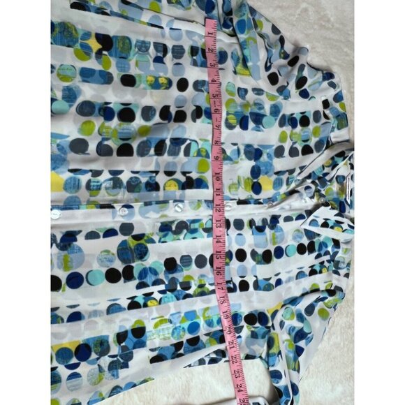 Allison Daley multicolored women’s blouse size medium - Picture 4 of 5